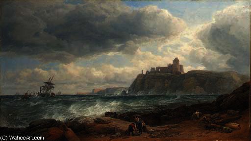 Tantallon Castle, Coast Of Haddingtonshire — Эдуард Дюнан