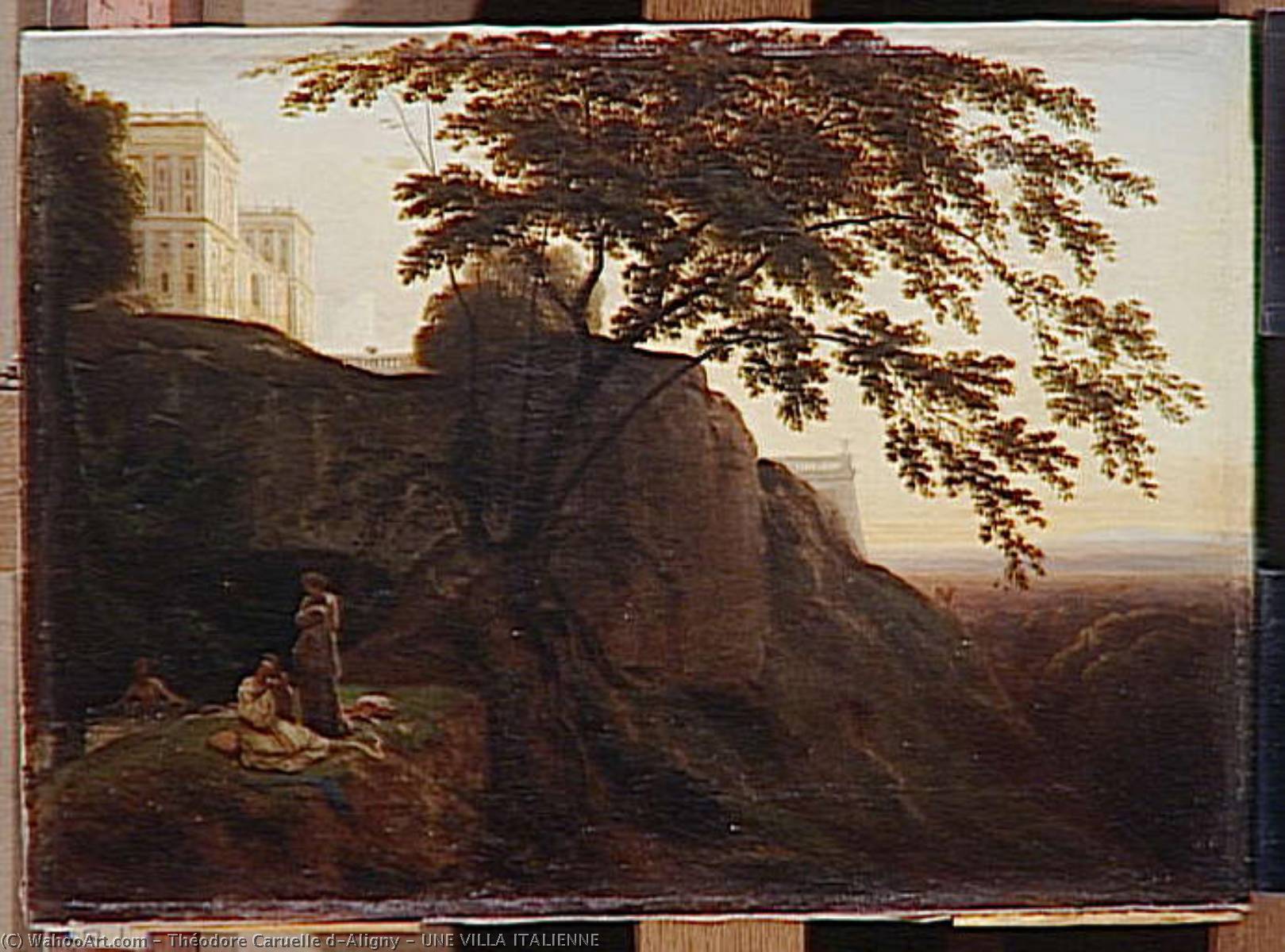 Une Villa Italienne — Theodore Caruelle D'aligny