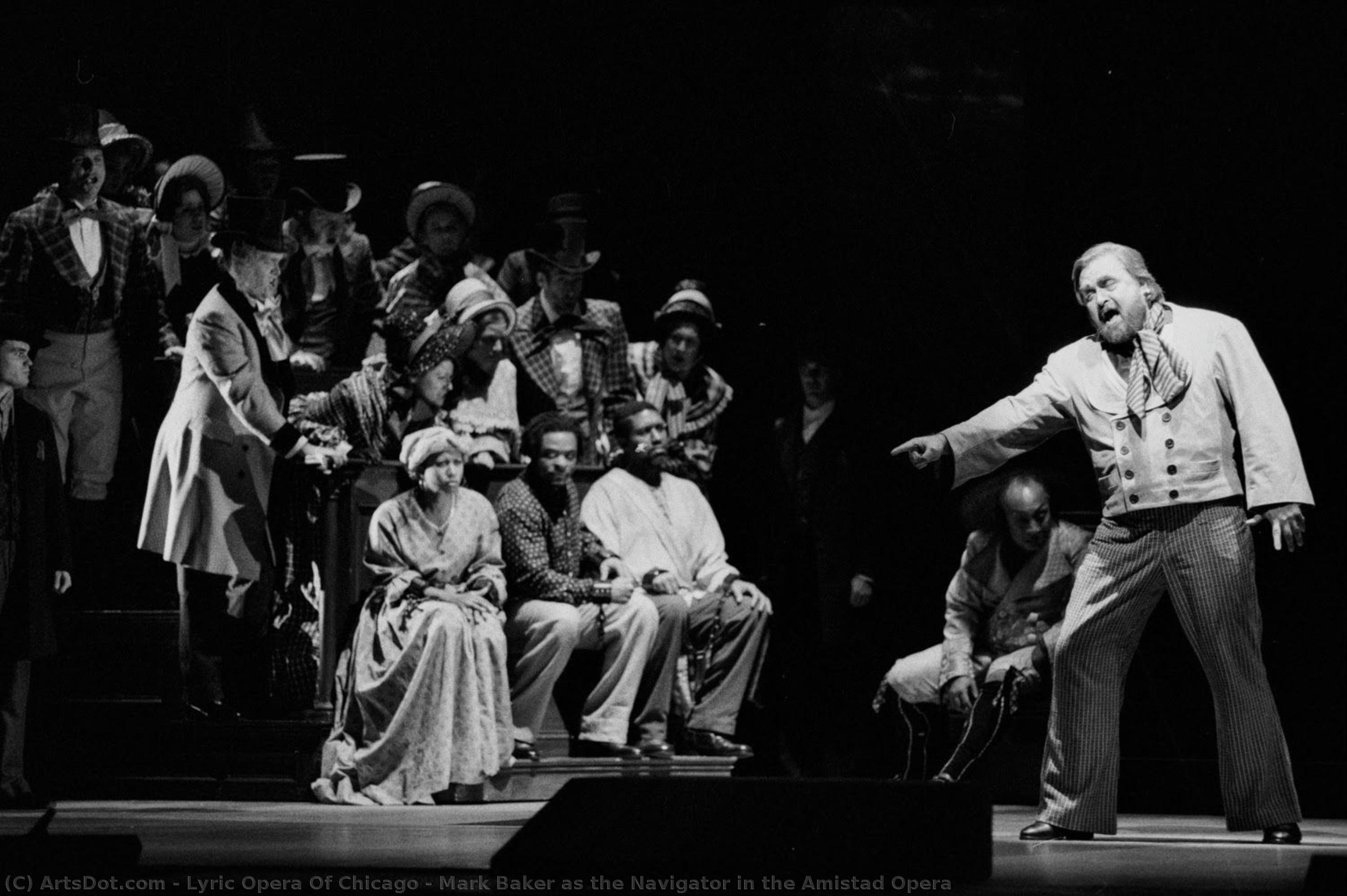 Mark Baker As The Navigator In The Amistad Opera — Lyric Opera Of Chicago