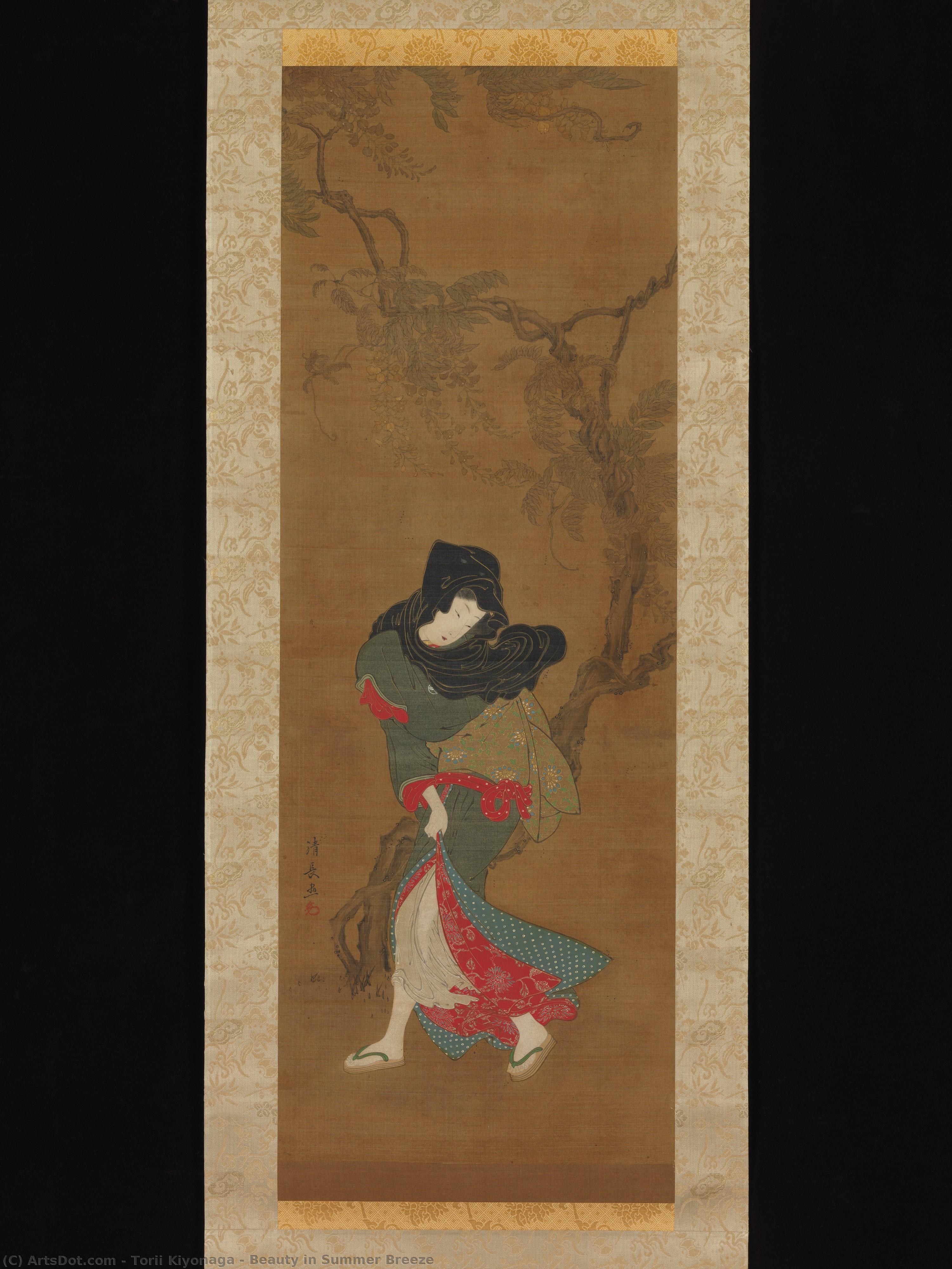 Beauty In Summer Breeze — Torii Kiyonaga