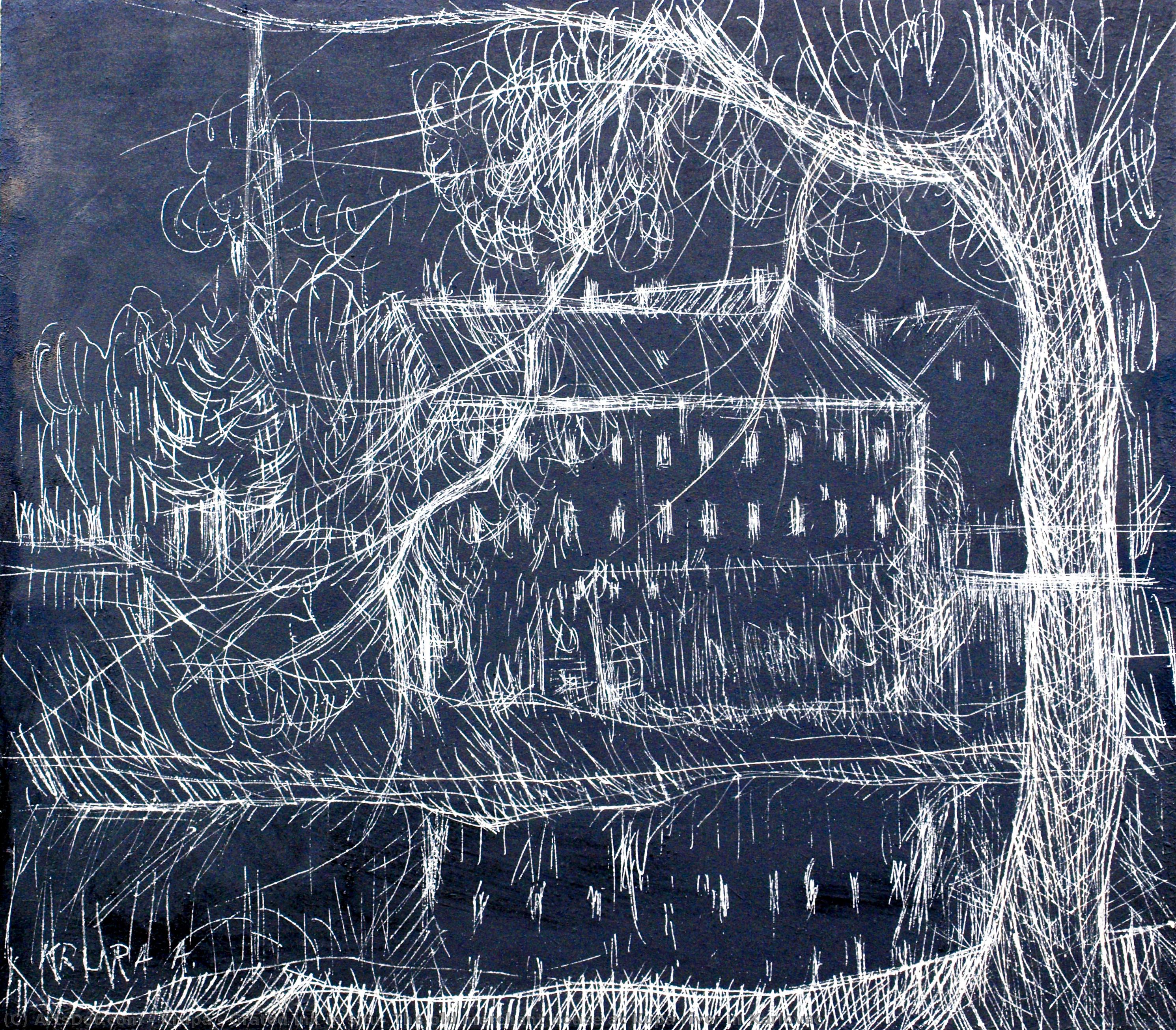 Grated Ink In Situ: The Old Merchant House At Kupa River In Karlovac — Krupa