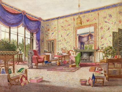 The Interior Of The Chinese Drawing Room — William Alfred Delamotte