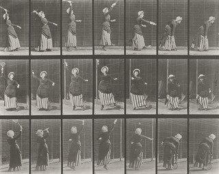 Lawn Tennis Plate 298 From Animal Locomotion (1887) — Eadweard J Muybridge