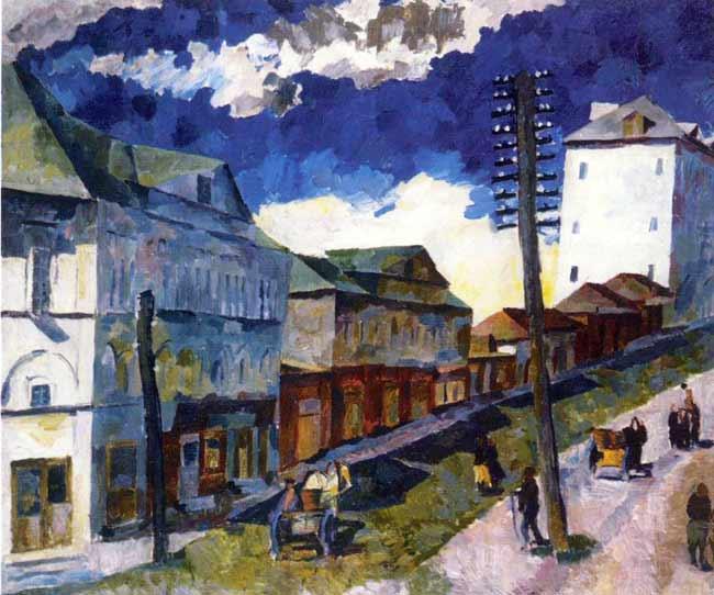 Street In Sergiev Posad — Aristarkh Vasilevich Lentulov