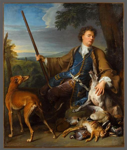 Portrait De L'artiste En Chasseur — Aleksandr Fransoa Desport