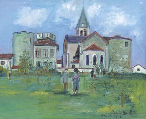 Church Of Ambérieux-en-dombes (ain) — Maurice Utrillo