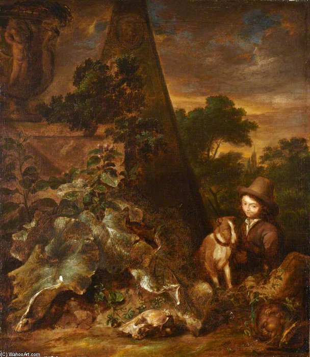 Landscape With Sportsman — Arnold Houbraken