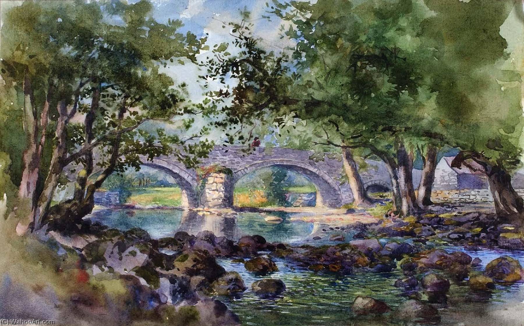 Old Bridge Near Bettws Y Coed, North Wales — George Elbert Burr