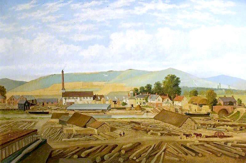 The Kennet And Avon Canal At Honeystreet Wharf, Woodborough, Wiltshire — Joseph Barnard Davis