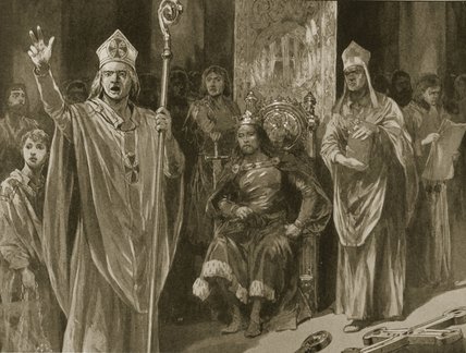 The Oration Of Hubert Walter — Richard Caton Woodville