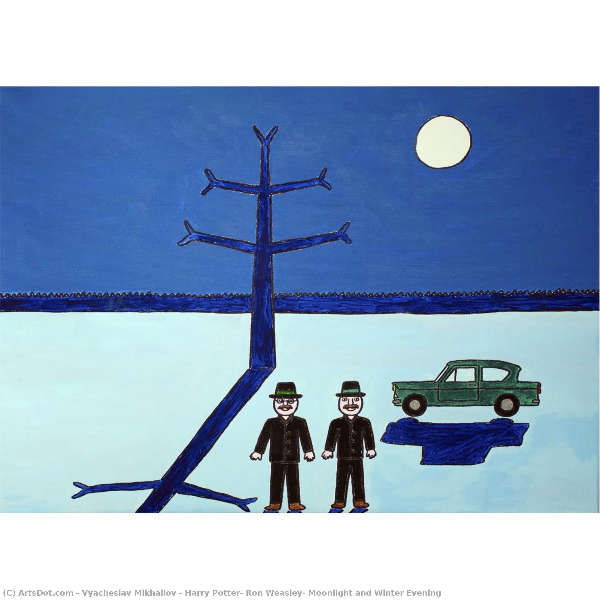 Harry Potter, Ron Weasley, Moonlight And Winter Evening — Vyacheslav Mikhailov