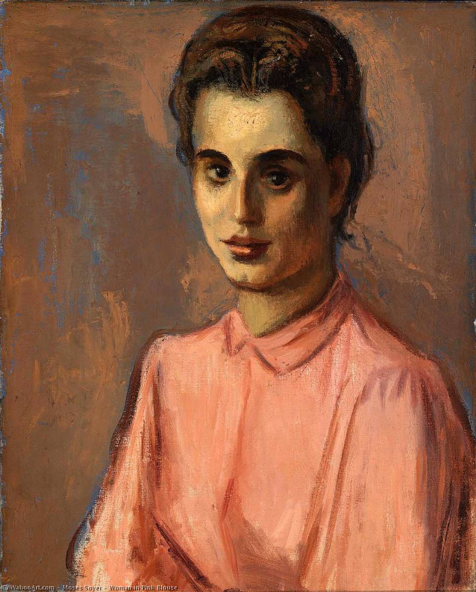 Woman In Pink Blouse — Moses Soyer