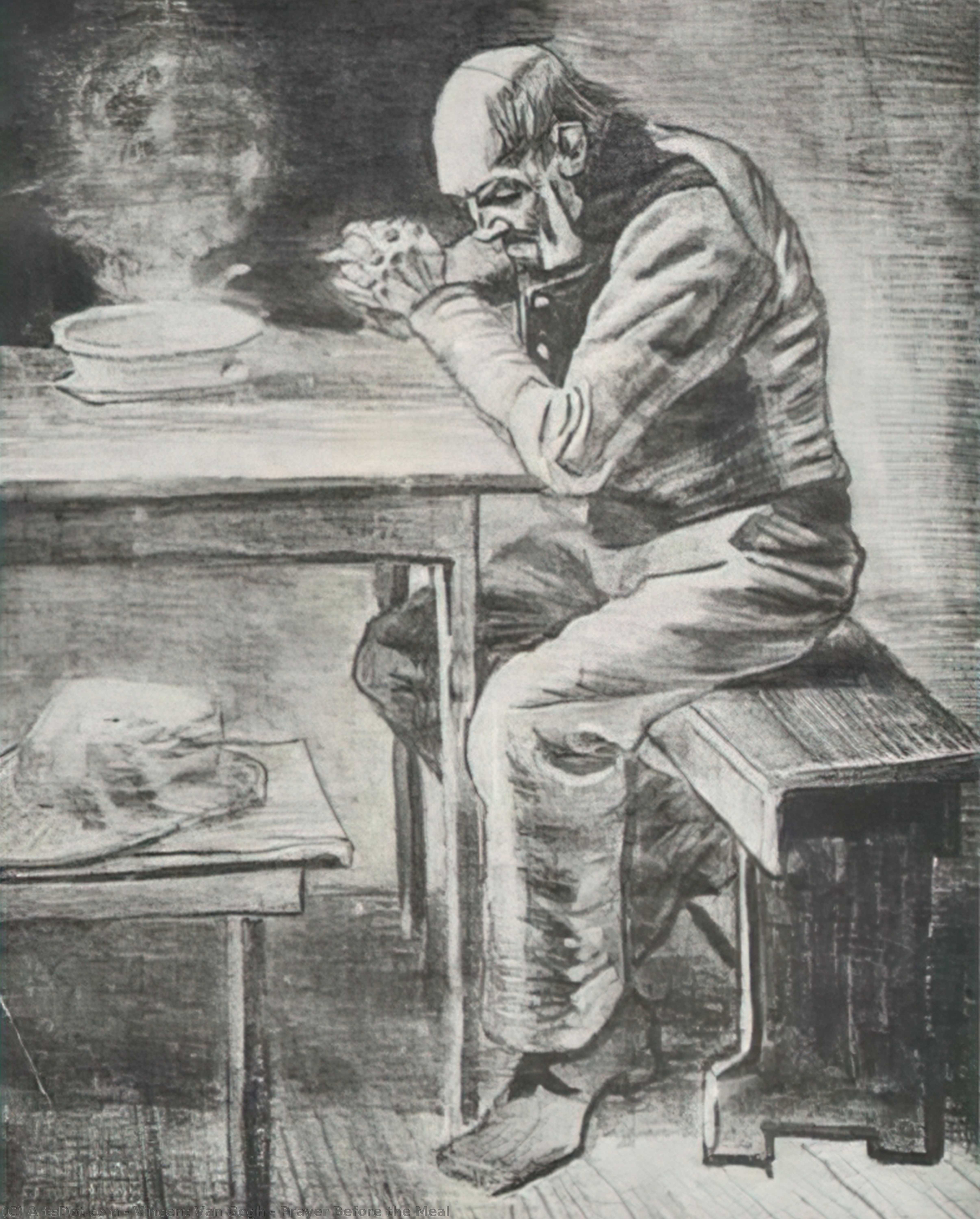 Prayer Before The Meal — Vincent Willem Van Gogh