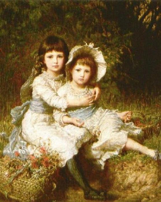 Cecile And Adela, Children Of George Drummond — Karl Wilhelm Friedrich Bauerle
