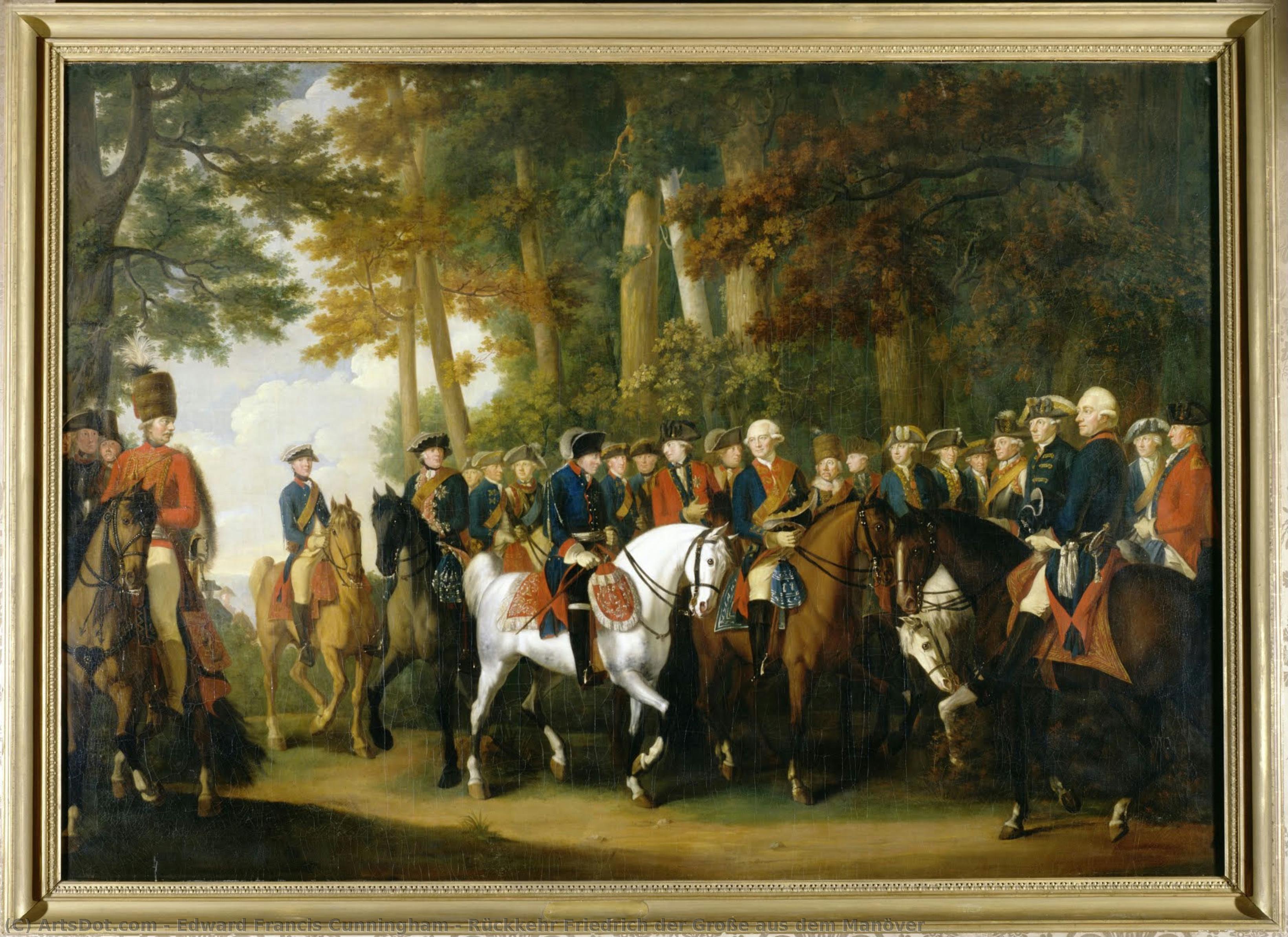 Rückkehr Friedrich Der Große Aus Dem Manöver — Edward Francis Cunningham