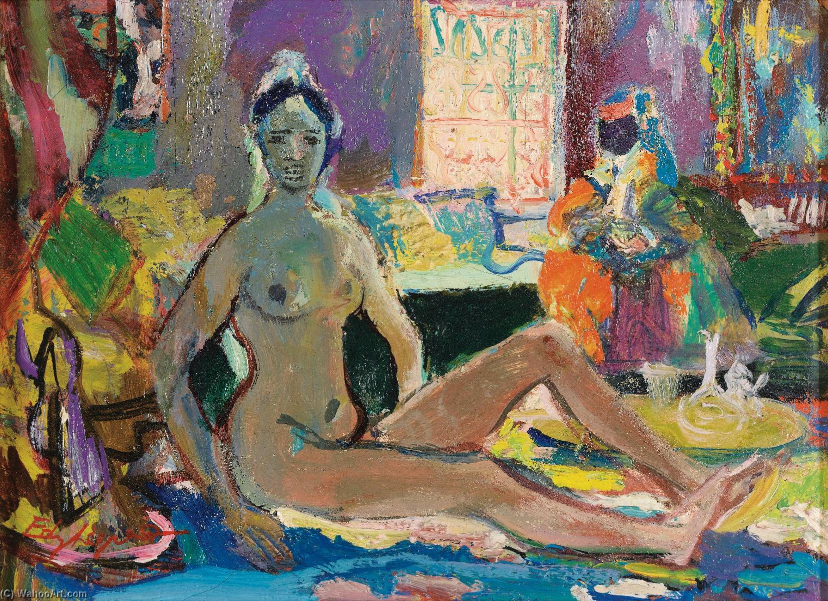Nu Dans La Kasbah — Edouard Léon Louis Legrand