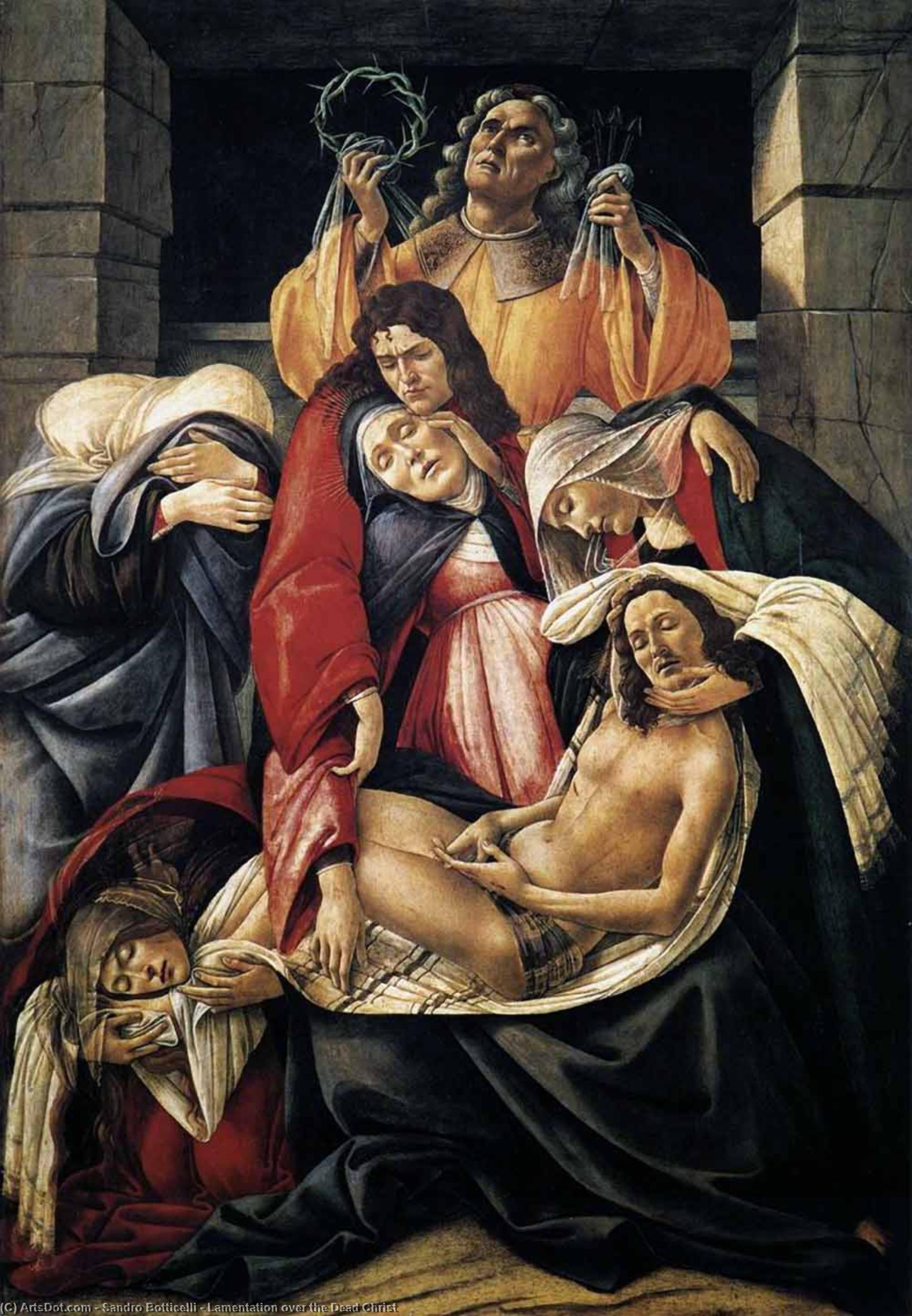 Lamentation Over The Dead Christ — Sandro Botticelli