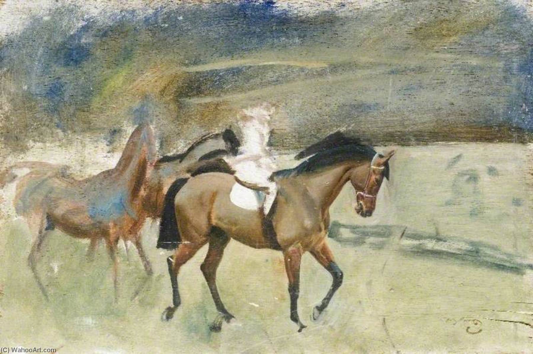 Study Of Racehorses — Sir Alfred James Munnings
