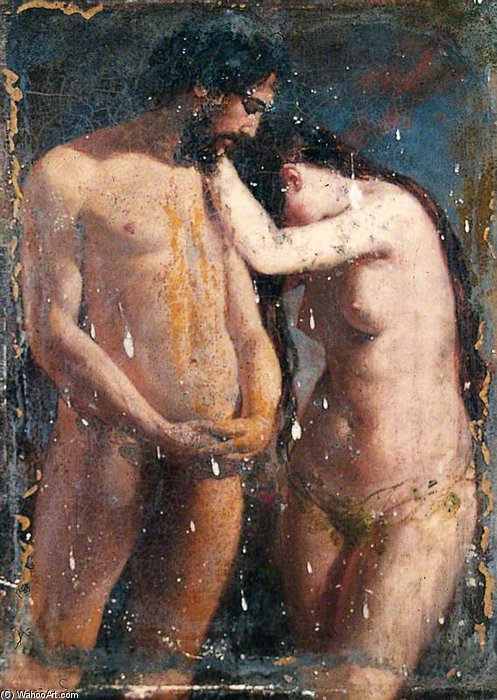 Sketch Of Adam And Eve — William Etty