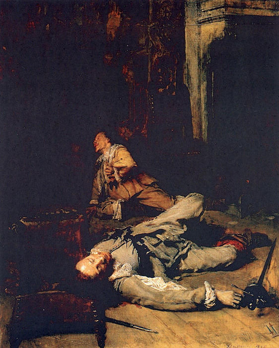 The End Of The Game Of Cards — Jean-louis Ernest Meissonier