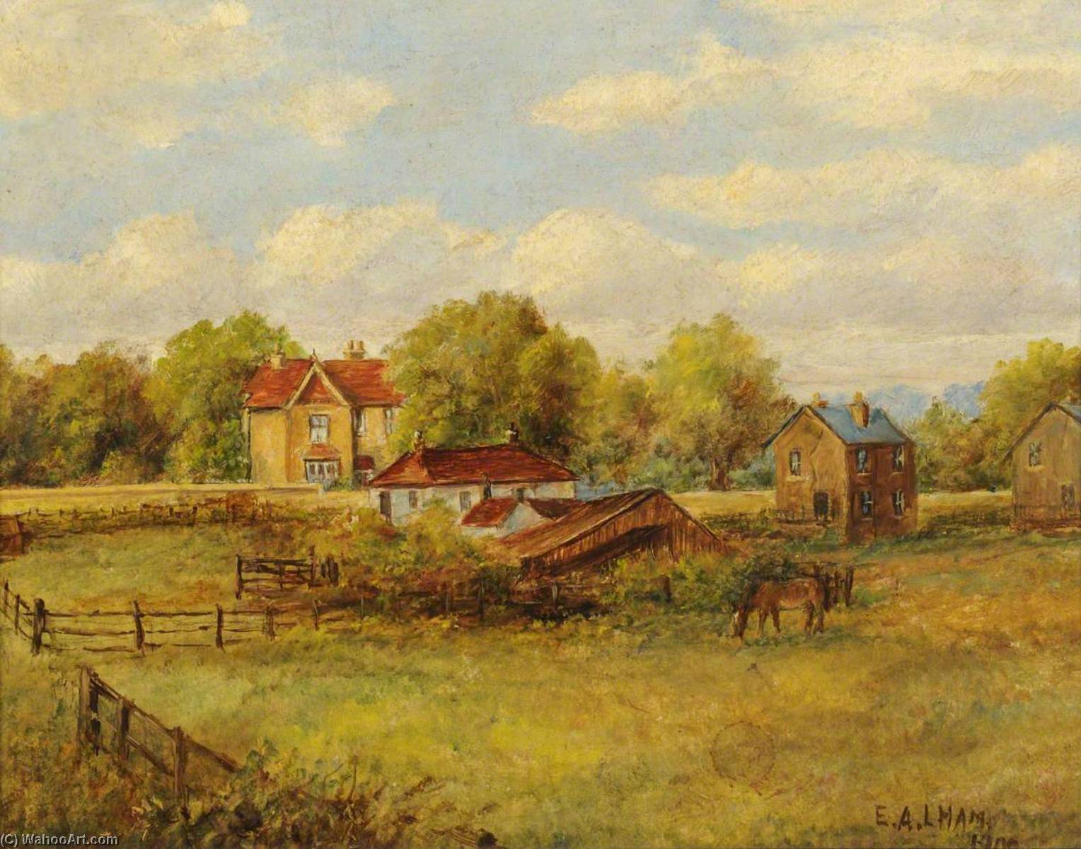 Looking South From No.1 Ossulton Villas, Norwood Green — Ernest A. L. Ham