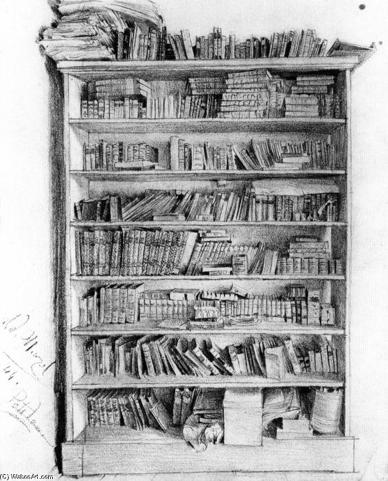 Dr Puhlmann's Bookcase — Adolph Von Menzel