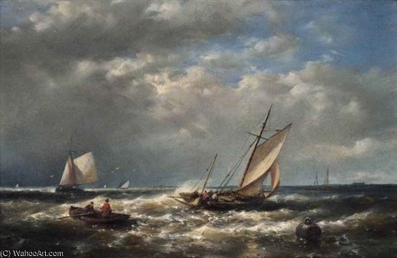A Breezy Day At The Mouth Of The Scheldt — Abraham Hulk Senior