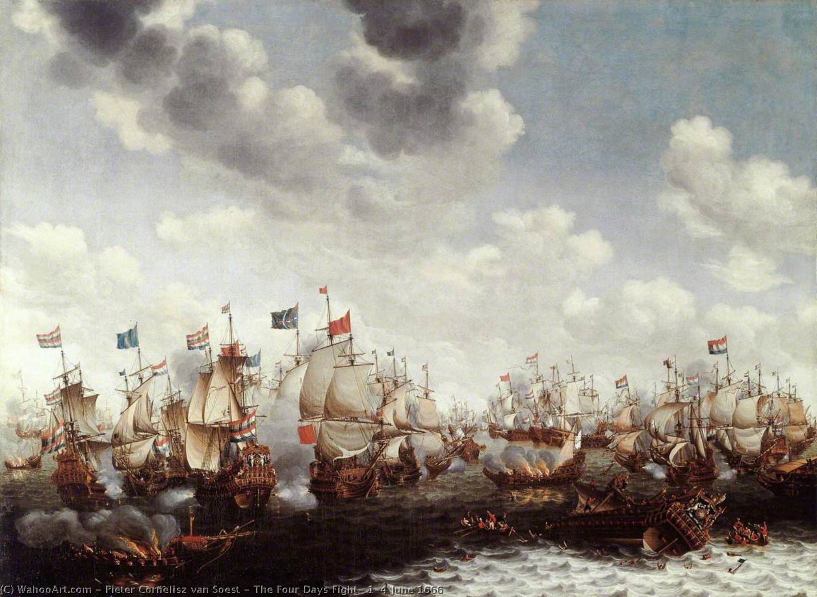 The Four Days Fight, 1–4 June 1666 — Pieter Cornelisz Van Soest