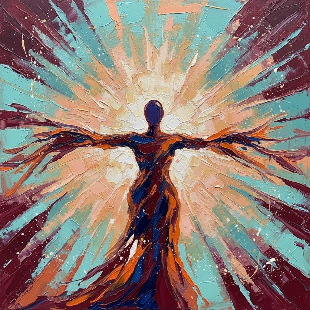 Radiant Emergence: An Expansive Symphony Of Light And Celestial Silhouette — Christian Noiret