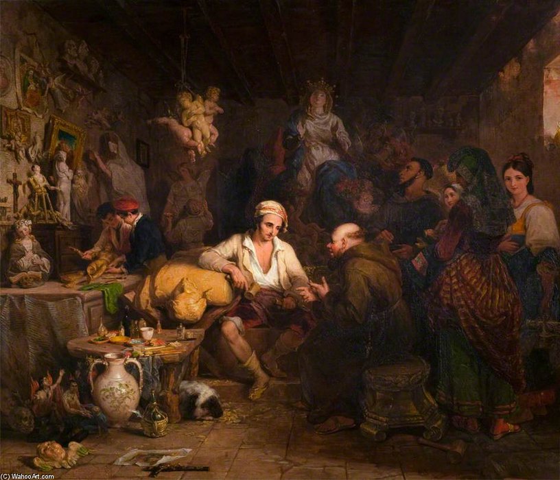 A Neapolitan Saint Manufactory — Thomas Uwins