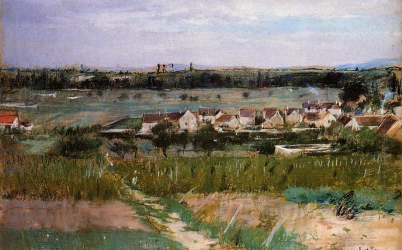 The Village Of Maurecourt — Berthe Morisot