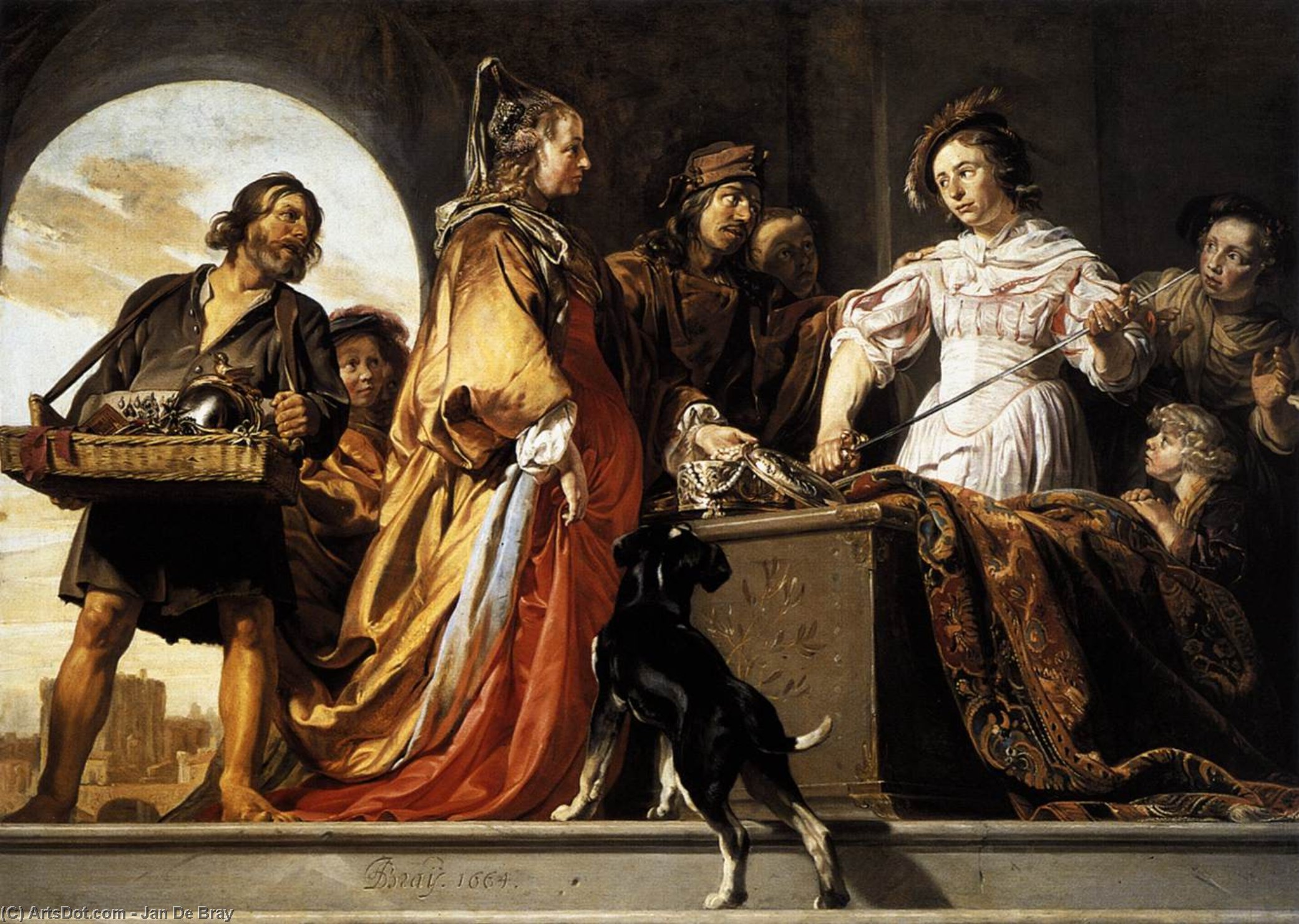 The Discovery Of Achilles Among The Daughters Of Lycomedes — Jan De Bray