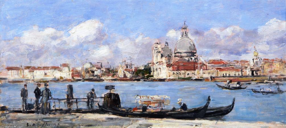 Venice, The Salute And The Douane, The Guidecca From The Rear, View From The Grand Canal — Eugène Louis Boudin