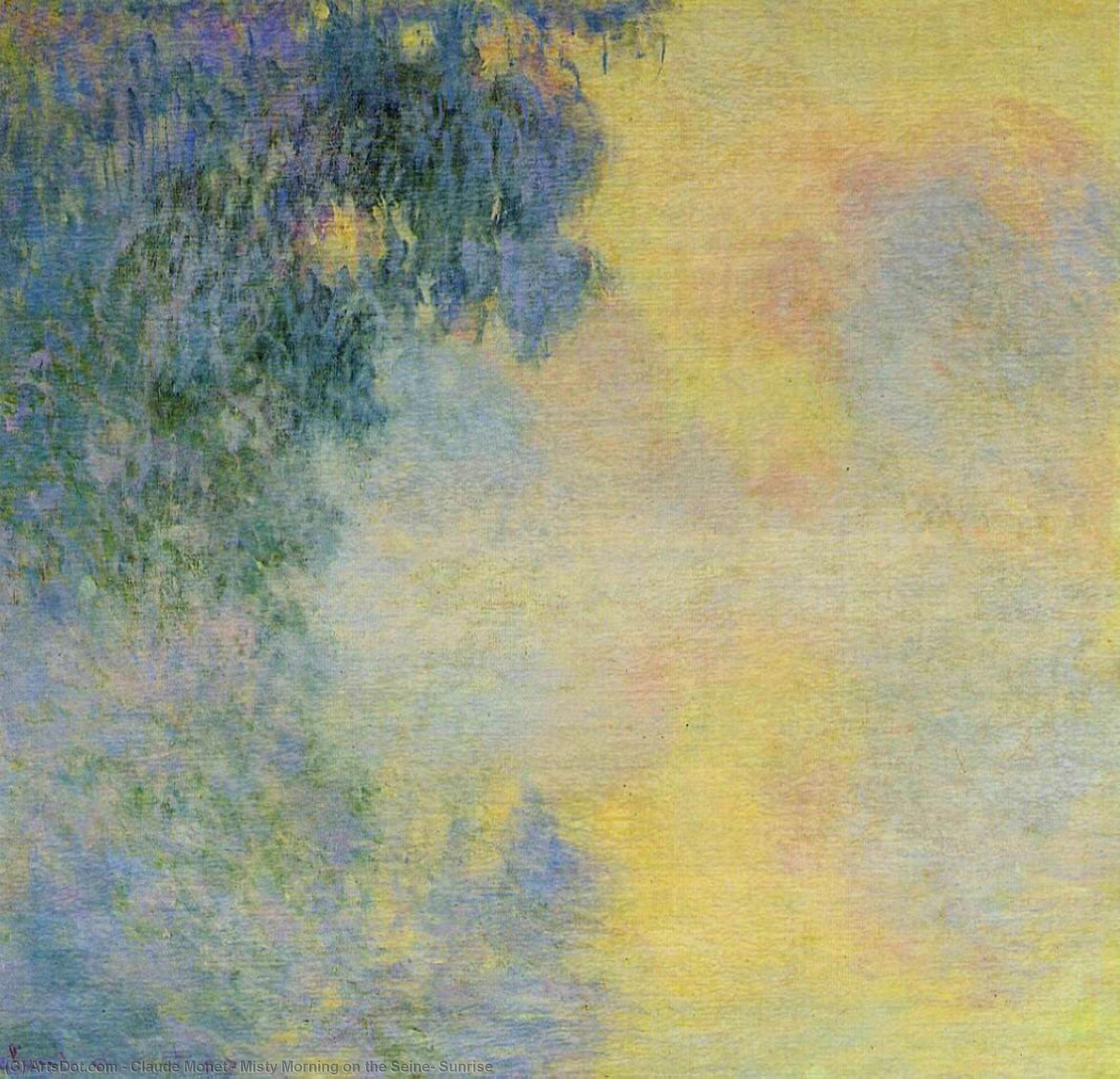 Mañana Nebulosa Sobre El Sena, Amanecer — Claude Monet