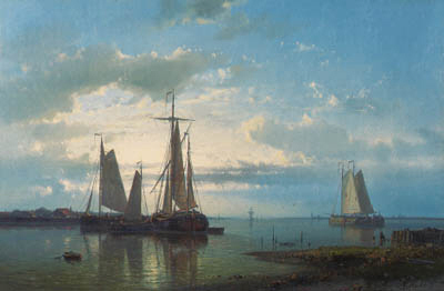 Sailing In A Calm Estuary — Абрам Хулк Сёниор