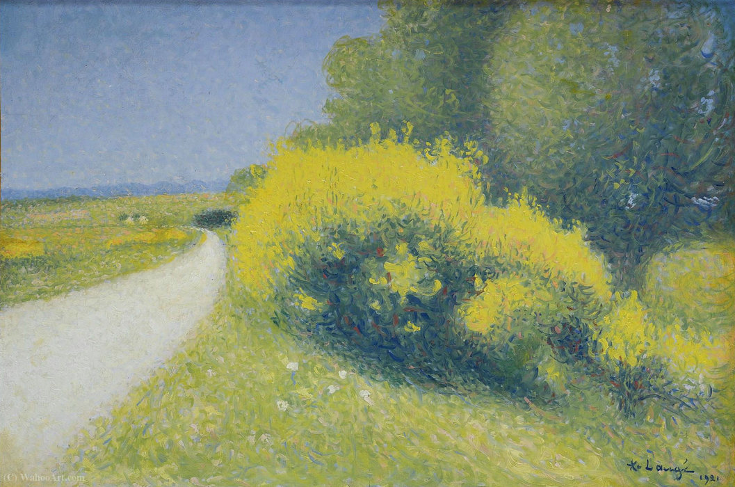 The Road In The Outskirts Of Cailhau, (1921) — Achille Laugé