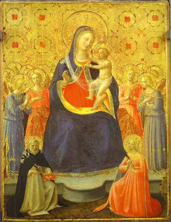 Madonna With Angels And The Saints Dominic And Catherine — Фра Анђело