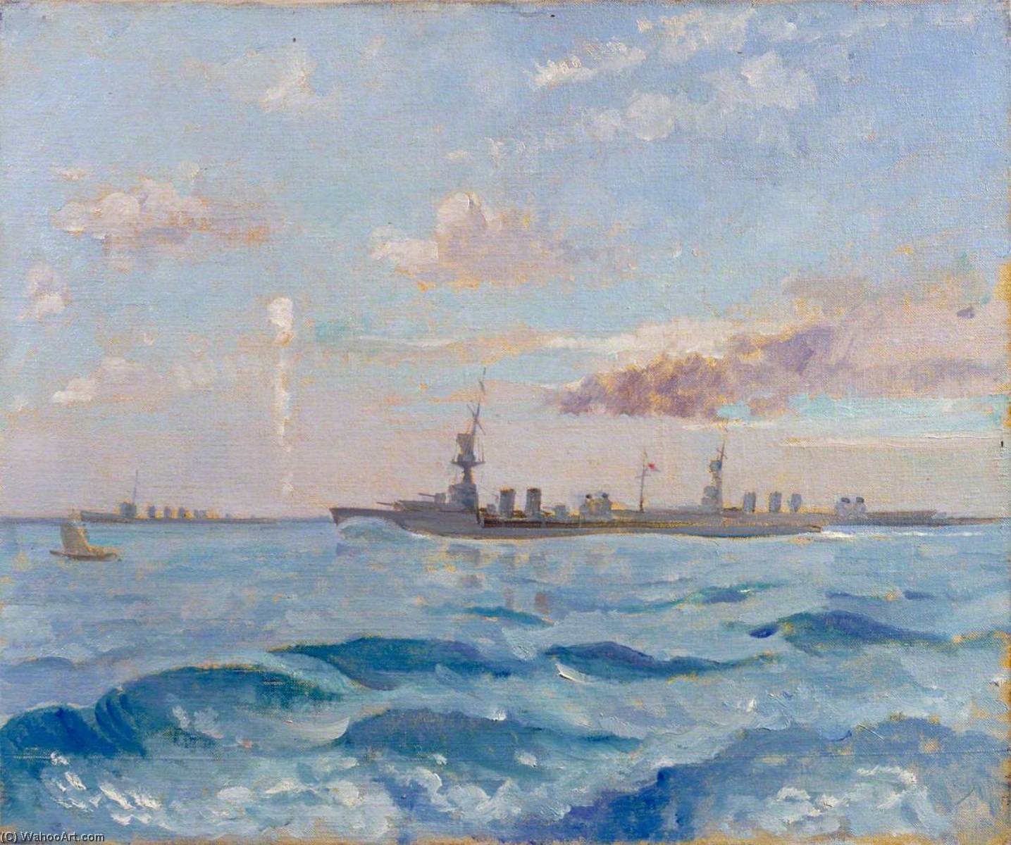 The Destruction Of An Airship Off The Frisian Coast, 11 August 1918 — Philip Connard