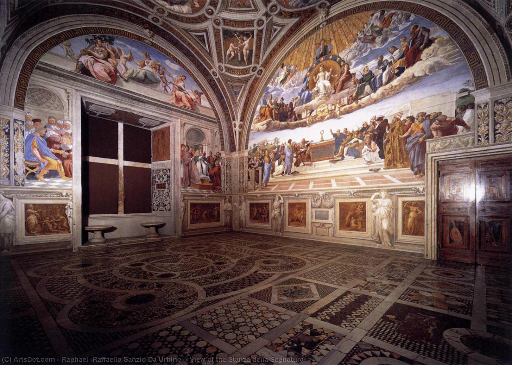 View Of The Stanza Della Segnatura — Rafael