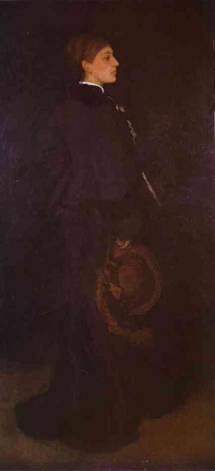 Título Traducido: Arranzamiento En Marrón Y Negro: Retrato De Miss Rosa Corder — James Abbott Mcneill Whistler