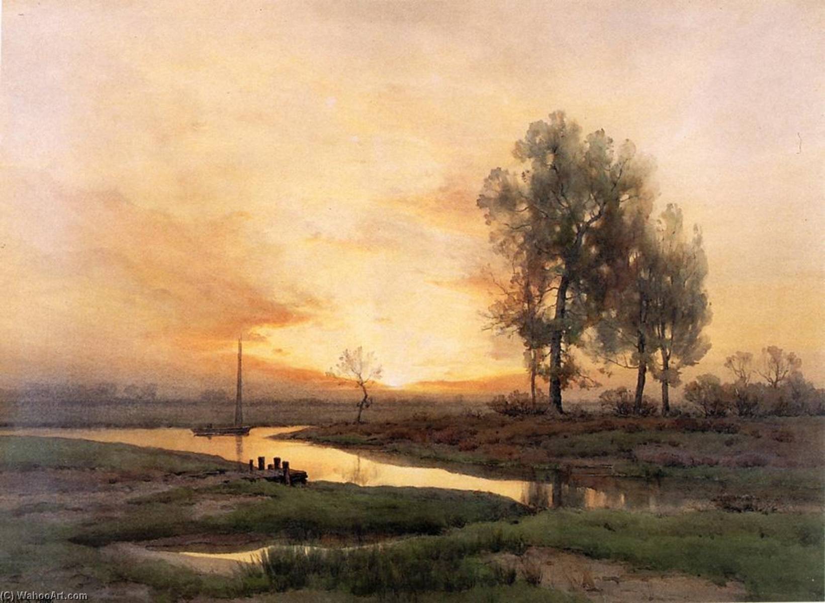 Evening Sail — Henry Farrer