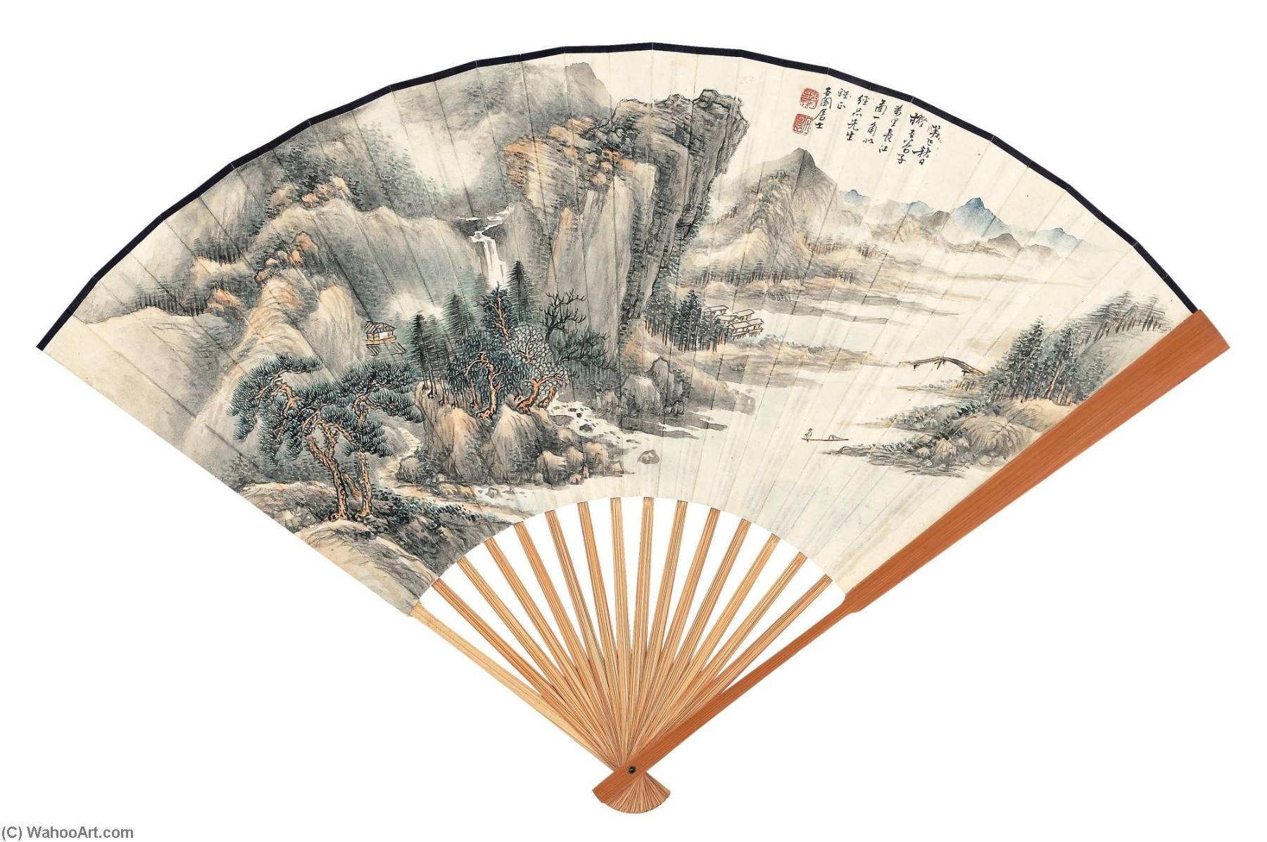 Lofty Mountain Landscape — Zhang Shiyuan