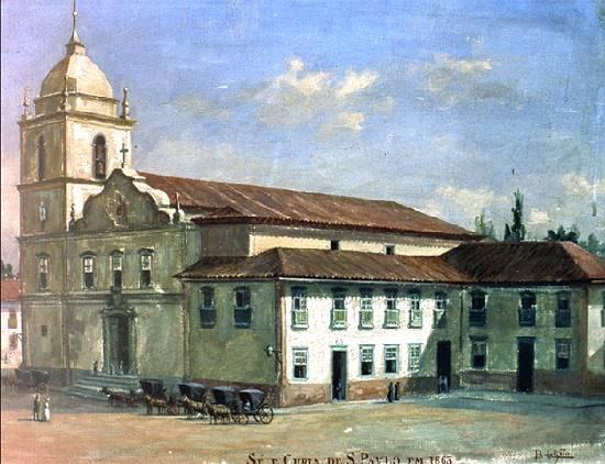 Church Of The Holy See And Curia Of São Paulo In 1863 — Benedito Calixto