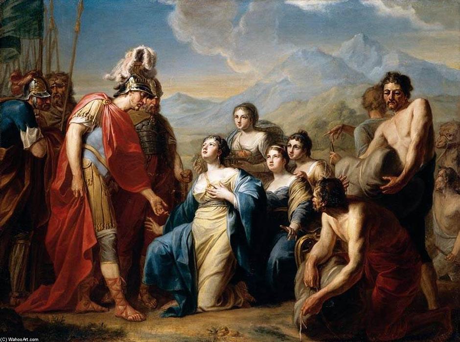 The Queen Of Sheba Kneeling Before King Solomon — Johann Friedrich August Tischbein