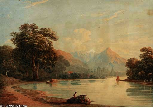 View Near Interlaken, Switzerland — John Varley I (the Older)