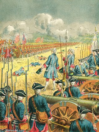 The Battle Of Fontenoy — Frederic Theodore Lix