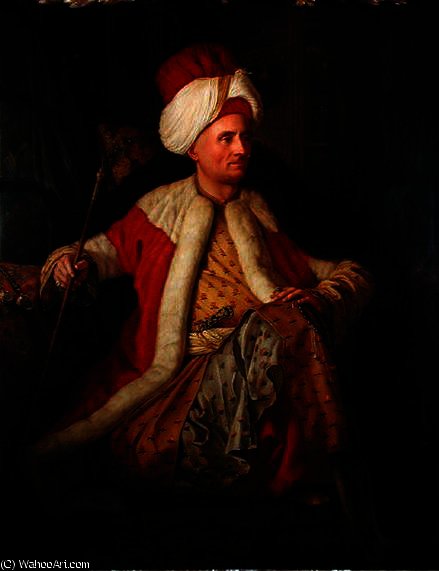 Charles Gravier Comte De Vergennes In Oriental Costume — Antoine De Favray