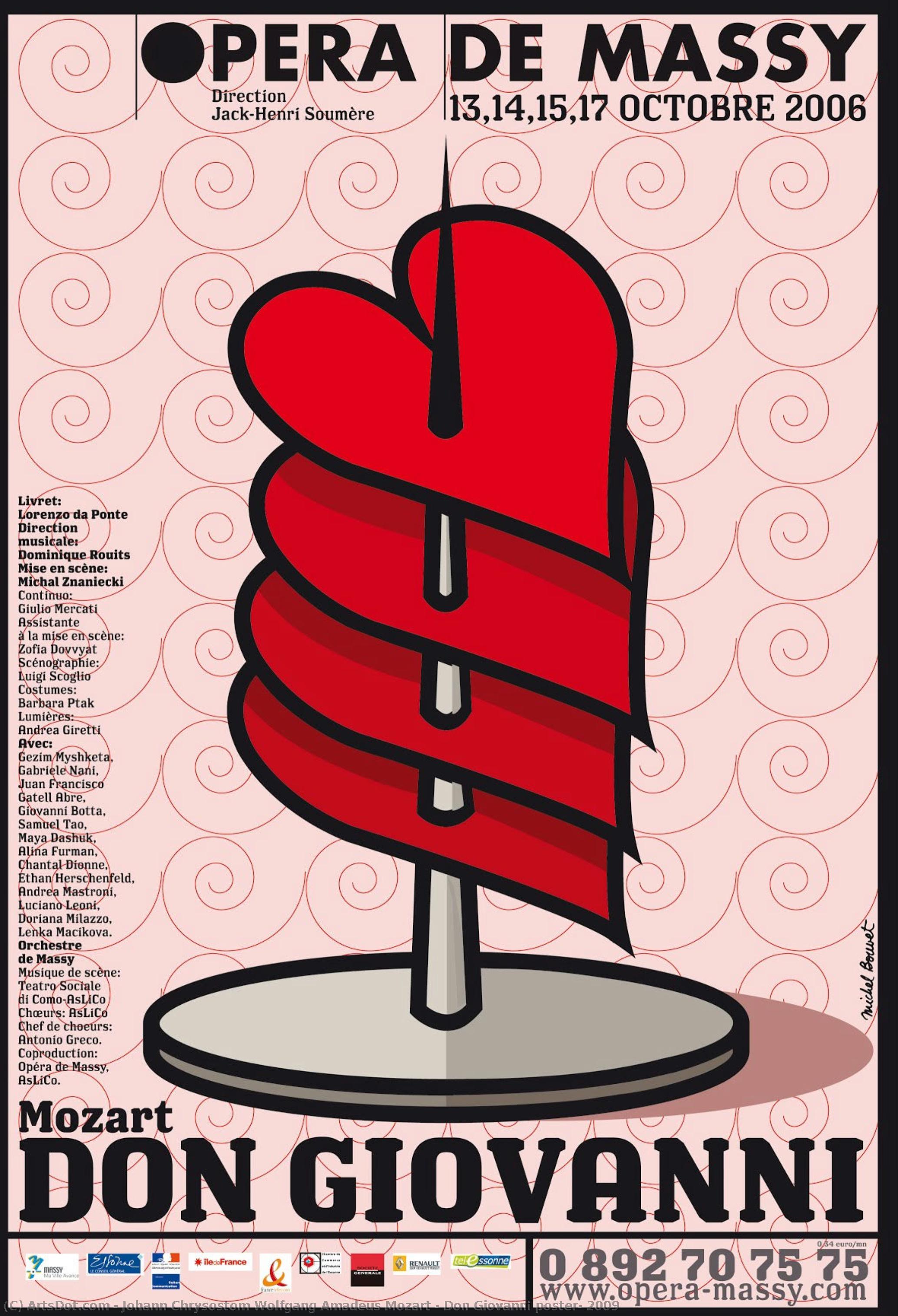 Don Giovanni Poster, 2009 — Johann Chrysostom Wolfgang Amadeus Mozart