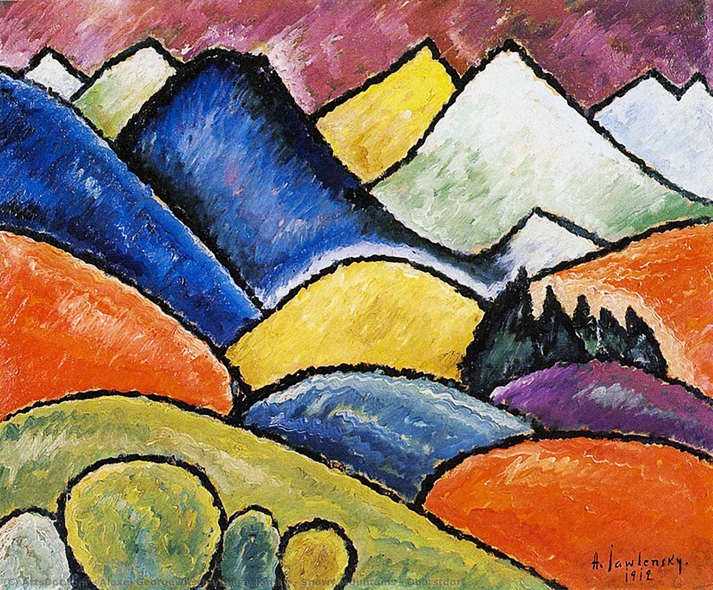 Snowy Mountains - Oberstdorf — Alexej Von Jawlensky