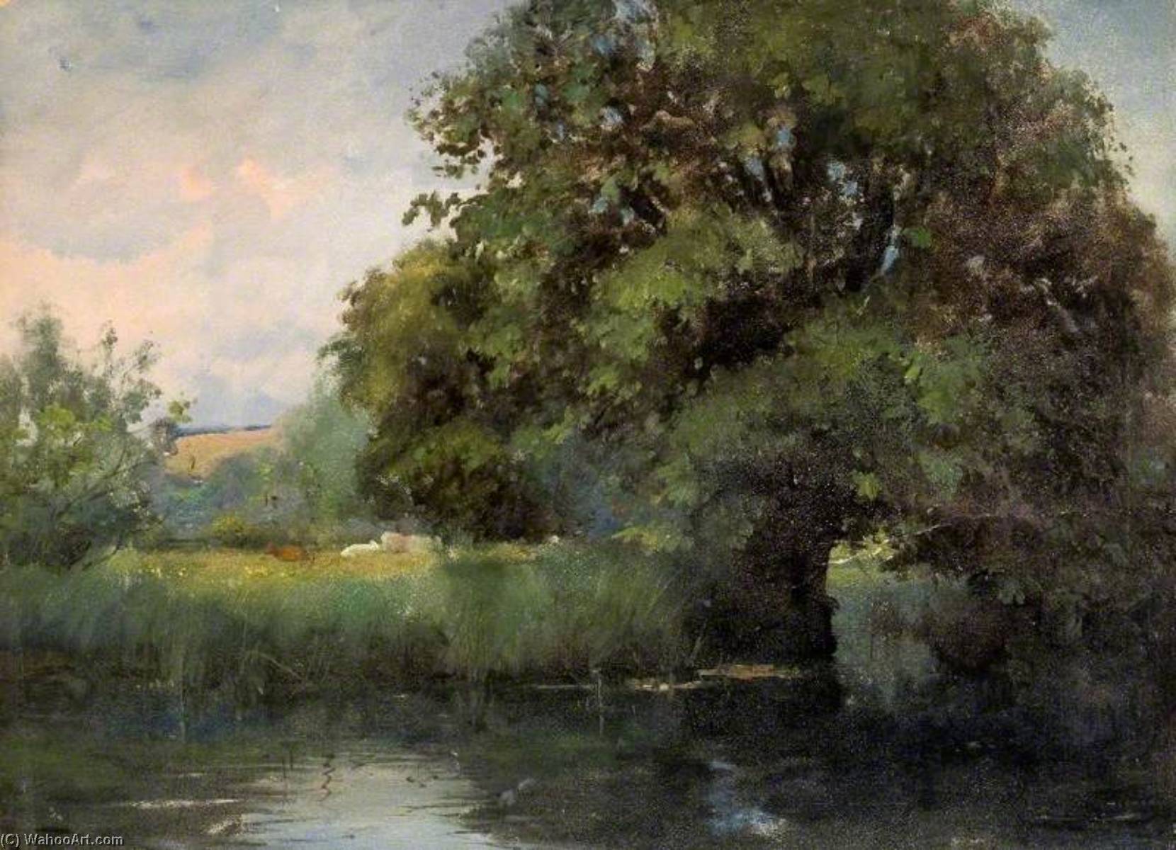 Old Chestnut Tree, Molewood Meadow, Hertfordshire — Edward Archibald Brown